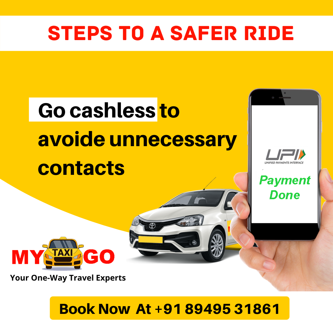 go cashless to avoide unnecessary contacts at mytaxigo